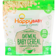 3 PACK of Happy Family Organics, Clearly Crafted, Oatmeal Baby Cereal, 7 oz (198 g)