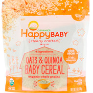 3 PACK of Happy Family Organics,  Clearly Crafted, Oats & Quinoa Baby Cereal, 7 oz (198 g)