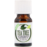 Healing Solutions, 100% Pure Health-promoting Grade Essential Oil, Tea Tree, 0.33 fl oz (10 ml)
