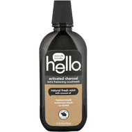Hello, Activated Charcoal, Extra Freshening Mouthwash, Natural Fresh Mint, 16 fl oz (473 ml)
