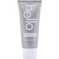 Hello, Extra Whitening Fluoride Toothpaste, Natural Pure Mint, 4.2 oz (119 g)