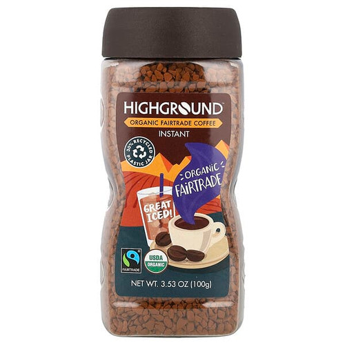 <img alt="Highground Coffee, Organic Instant Coffee, Medium Roast, 3.53 oz (100 g)" title="Highground Coffee, Organic Instant Coffee, Medium Roast, 3.53 oz (100 g),070670010906"