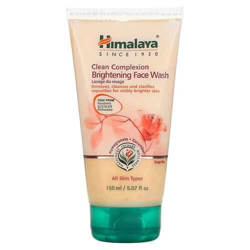 <img alt="Himalaya, Clean Complexion Brightening Face Wash, All Skin Types, Pomegranate Cucumber, 5.07 fl oz (150 ml)" title="Himalaya, Clean Complexion Brightening Face Wash, All Skin Types, Pomegranate Cucumber, 5.07 fl oz (150 ml),605069500784"