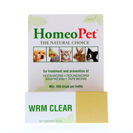 3 PACK OF HomeoPet, WRM Clear, 15 ml