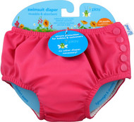 i play Inc., Swimsuit Diaper, Reusable & Absorbent, 24 Months, Hot Pink, 1 Diaper