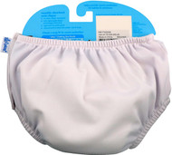 i play Inc., Swimsuit Diaper, Reusable & Absorbent, 24 Months, White, 1 Diaper