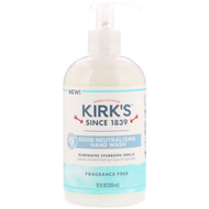 3 PACK OF Kirks, Odor Neutralizing Hand Wash,  Fragrance Free, 12 fl oz (355 ml)