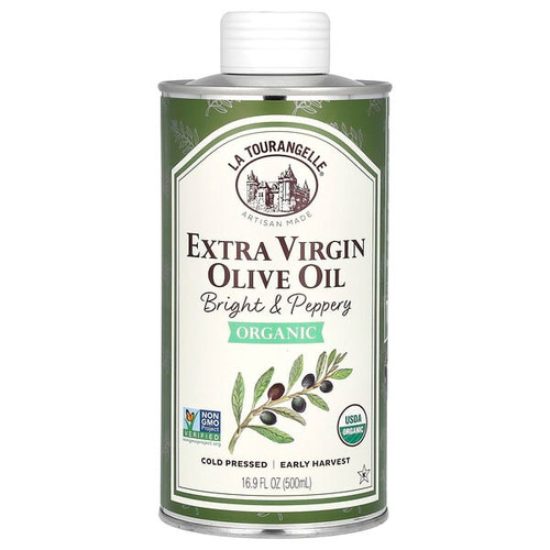 <img alt="La Tourangelle, Organic Extra Virgin Olive Oil, Bright & Peppery, 16.9 fl oz (500 ml)" title="La Tourangelle, Organic Extra Virgin Olive Oil, Bright & Peppery, 16.9 fl oz (500 ml),854259005701"
