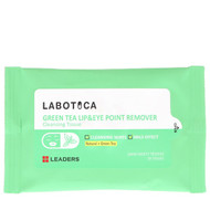 Leaders, Green Tea Lip & Eye Point Remover, 30 Tissues
