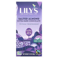 <img alt="Lilys Sweets, Extra Dark Chocolate Bar, Salted Almond, 70% Cocoa, 2.8 oz (80 g)" title="Lilys Sweets, Extra Dark Chocolate Bar, Salted Almond, 70% Cocoa, 2.8 oz (80 g),856481003814"