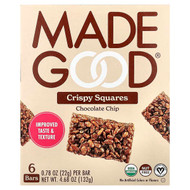 <img alt="MadeGood, Crispy Squares, Chocolate Chip, 6 Bars, 0.78 oz (22 g) Each" title="MadeGood, Crispy Squares, Chocolate Chip, 6 Bars, 0.78 oz (22 g) Each,687456213293"