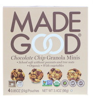 MadeGood, Organic, Granola Minis, Chocolate Chip, 4 Pouches, 0.85 oz (24 g) Each (Discontinued Item)