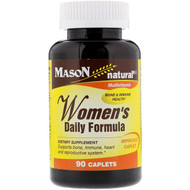 3 PACK of Mason Natural, Womens Daily Multi Formula, 90 Caplets