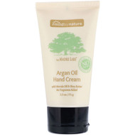 3 PACK of Mild By Nature, Argan Oil Hand Cream with Marula Oil & Coconut Oil plus Shea Butter, Soothing and Unscented, 2.5 oz (71 g)