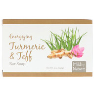Mild By Nature, Energizing Bar Soap, Turmeric & Teff, 5 oz (141 g)