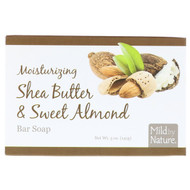 Mild By Nature, Moisturizing Bar Soap, Shea Butter & Sweet Almond, 5 oz (141 g)
