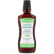 Mild By Nature, Mouthwash, Made with Peppermint Oil, Long-Lasting Fresh Breath, Fresh Mint, 16 fl oz