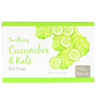 3 PACK of Mild By Nature, Soothing Bar Soap, Cucumber & Kale, 5 oz (141 g)