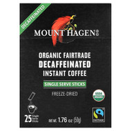 <img alt="Mount Hagen, Organic Fairtrade Instant Coffee, Decaffeinated, 25 Single Serve Sticks, 1.76 oz (50 g)" title="Mount Hagen, Organic Fairtrade Instant Coffee, Decaffeinated, 25 Single Serve Sticks, 1.76 oz (50 g),819385023340"