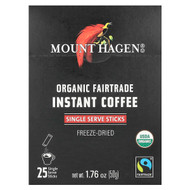 <img alt="Mount Hagen, Organic Fairtrade Instant Coffee, 25 Single Serve Sticks, 1.76 oz (50 g)" title="Mount Hagen, Organic Fairtrade Instant Coffee, 25 Single Serve Sticks, 1.76 oz (50 g),819385023333"