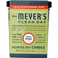 Mrs. Meyers Clean Day, Scented Soy Candle, Iowa Pine Scent, 4.9 oz (140 g)