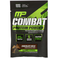 MusclePharm, Combat Protein Powder, Chocolate Milk, 1.23 oz (34.9 g) Trial Size