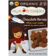 MySuperCookies, Whole Grain Cookies, Chocolate Heroes, 6.25 oz (177 g)