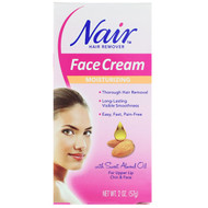 3 PACK of Nair , Hair Remover, Moisturizing Face Cream, For Upper Lip, Chin and Face, 2 oz (57 g)