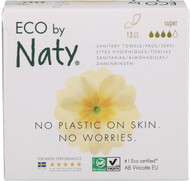 3 PACK of Naty, Thin Pads, Super, 13 Eco Pieces
