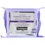 Neutrogena, Makeup Remover Cleansing Towelettes, Night Calming, 25 Pre-Moistened Towelettes