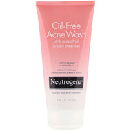 Neutrogena, Oil-Free Acne Wash, Pink Grapefruit Cream Cleanser, 6 fl oz (177 ml)