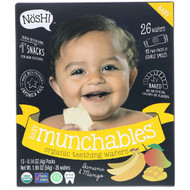 NosH!, Baby Munchables, Organic Teething Wafers, Banana & Mango, 13 Packs, 0.14 oz (4 g) Each