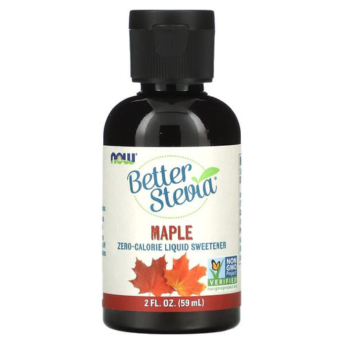 <img alt="NOW Foods, Better Stevia, Zero-Calorie Liquid Sweetener, Maple, 2 fl oz (59 ml)" title="NOW Foods, Better Stevia, Zero-Calorie Liquid Sweetener, Maple, 2 fl oz (59 ml),733739069184"