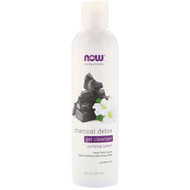 3 PACK of Now Foods, Solutions, Charcoal Detox Gel Cleanser, 8 fl oz (237 ml)