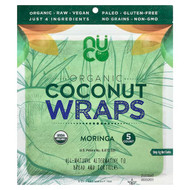 <img alt="NUCO, Organic Coconut Wraps, Moringa, 5 Wraps, 14 g Each" title="NUCO, Organic Coconut Wraps, Moringa, 5 Wraps, 14 g Each,850306006301"