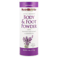 <img alt="NutriBiotic, Body & Foot Powder with Grapefruit Seed Extract & Lavender Oil, Lavender, 4 oz (113 g)" title="NutriBiotic, Body & Foot Powder with Grapefruit Seed Extract & Lavender Oil, Lavender, 4 oz (113 g),728177010614"