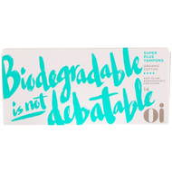 Oi Organic Initiative Organic Cotton Non-Applicator Tampons Super Plus -- 14 Tampons