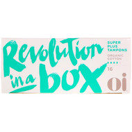 Oi Organic Initiative Organic Cotton Non-Applicator Tampons Super Plus -- 16 Tampons