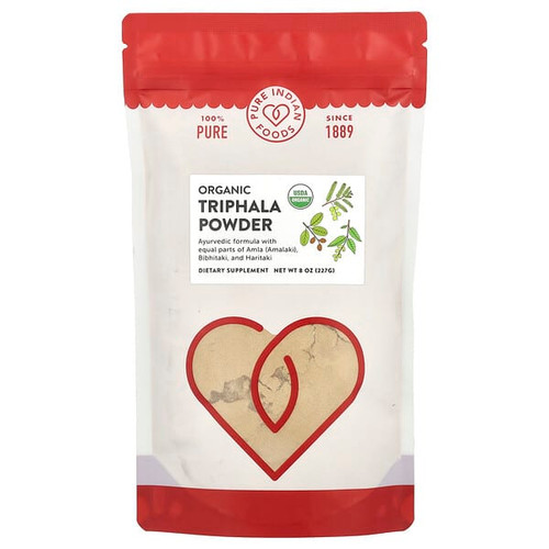 <img alt="Pure Indian Foods, Organic Triphala Powder, 8 oz (227 g)" title="Pure Indian Foods, Organic Triphala Powder, 8 oz (227 g),797734507287"