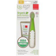 RADIUS, Organic Dental Solutions, Firm Bristles, Adult Dog, 1.5-8 Years, 1 Toothbrush + .8 oz Tooth Gel
