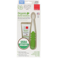 RADIUS, Organic Dental Solutions, Softer Bristles, Senior Dog, 8+ Years, 1 Toothbrush + .8 oz Tooth Gel