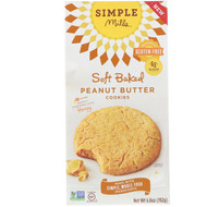 3 PACK of Simple Mills Soft Baked Cookies Gluten Free Peanut Butter -- 6.8 oz