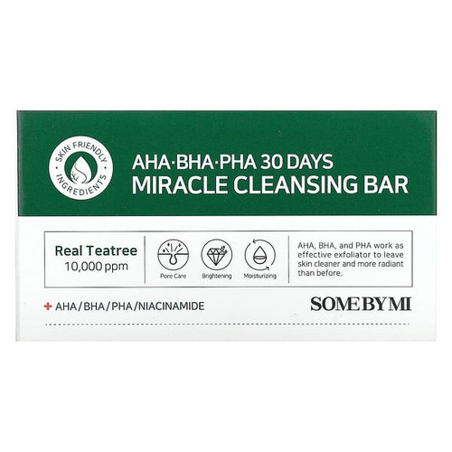 <img alt="SOME BY MI, AHA. BHA. PHA 30 Days Miracle Cleansing Bar, 106 g" title="SOME BY MI, AHA. BHA. PHA 30 Days Miracle Cleansing Bar, 106 g,8809408260793"
