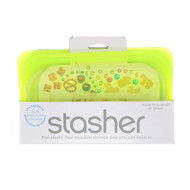 Stasher, Reusable Silicone Food Bag, Snack Size Small, Lime, 9.9 fl oz (293.5 ml)