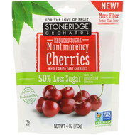 3 PACK OF Stoneridge Orchards, Montmorency Cherries, Whole Dried Tart Cherries, Reduced Sugar, 4 oz (113 g)