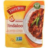 3 PACK of Tasty Bite Indian Entree Gluten Free Hot & Spicy Vindaloo -- 10 oz
