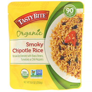 3 PACK of Tasty Bite Organic Smoky Chipotle Rice - Microwave Pouch -- 8.8 oz