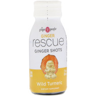 3 PACK OF The Ginger People, Ginger Rescue Shots, Wild Turmeric, 2 fl oz (60 ml)