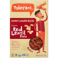 Tolerant, Energy Legume Blend, Organic Red Lentil Pasta, Rotini, 8 oz (227 g)