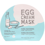 3 PACK OF Too Cool for School, Egg Cream Mask, Pore Tightening, 1 Sheet, 0.98 oz (28 g)